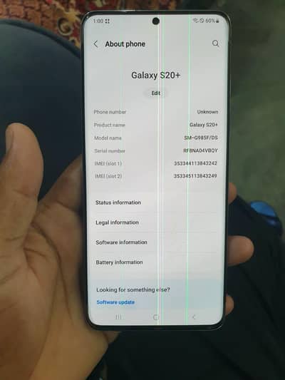 Samsung Mobile S20 Plus 03298755150