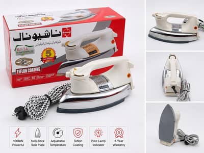 National RJ-24 Automatic Iron 1000W | Brand New