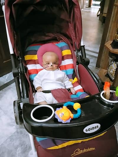 golden brand ki baby pram