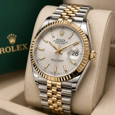 Rolex Watch Datejust Two-Tone White dial luxury Watch