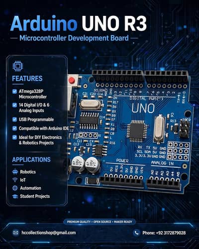 Arduino UNO R3 Board - Microcontroller for Projects