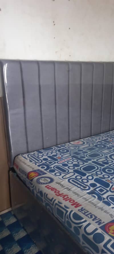 bed with mattress