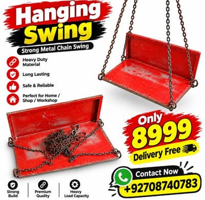 Hanging Swing – Strong Metal Chain Swing | 8999 | Free Delivery