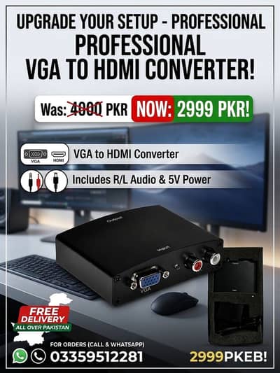 PROFESSIONAL VGA TO HDMI CONVERTER