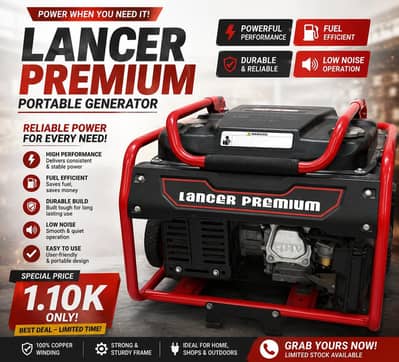 Generator Brand new with Gas Kit | Lancer Premium Generator
