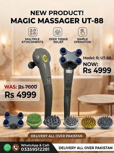 7 in 1 Original Facial Magic Massager Stick
