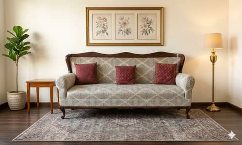 Premium Victorian Style Classical Sofa Set (5 Seater)