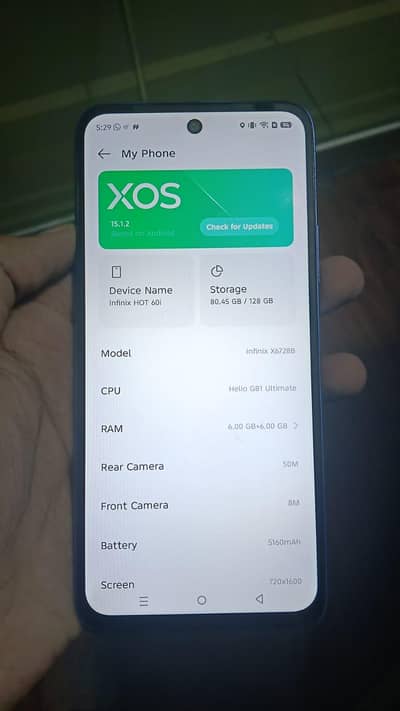 Infinix Hot 60i urgent sale all okay