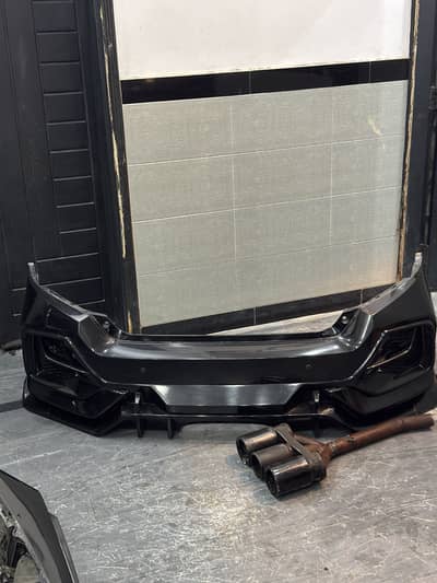 Civic x Type R Version 2 bumpers with tips