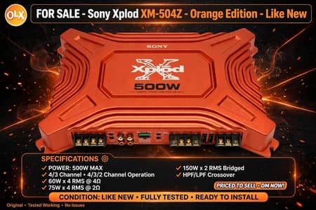 original Sony 4 channel amplifier