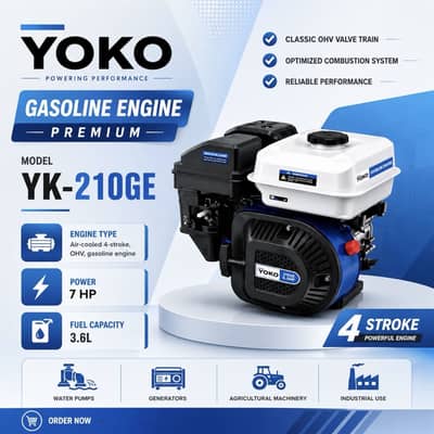 Yoko Gasoline Engine Petrol Engine 7HP
