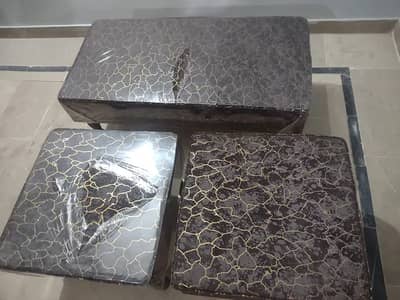 2 Seater Sofa Sethi with 2 Ottoman Stools (2+1+1) – Like New
