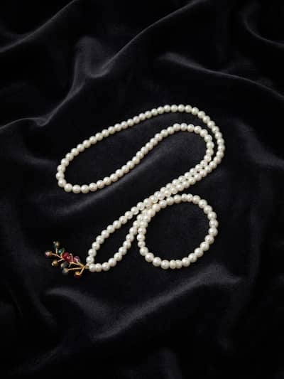 handmade barcelet locket mala set
