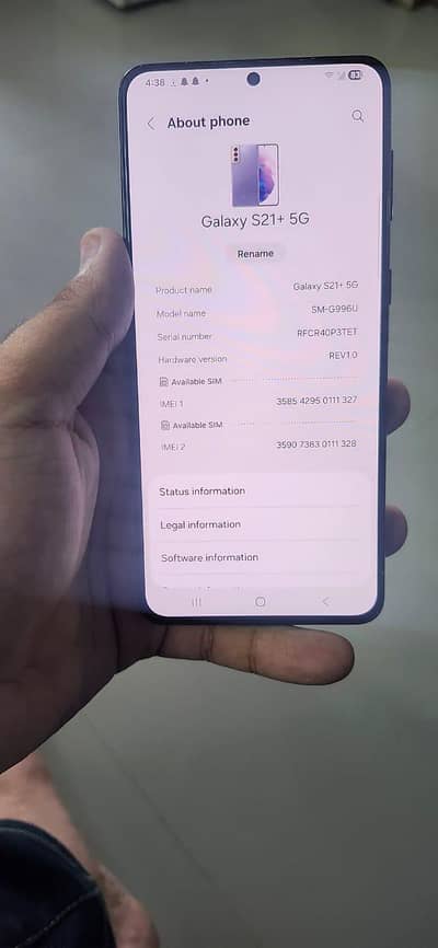SAMSUNG S21 PLUS 5G NON PTA
