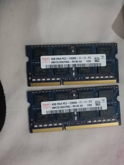 Hynix 8GB DDR3 1600MHz Laptop RAM – 2×4GB
