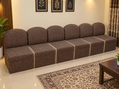 6 single seat sofa set