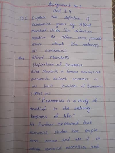 hand writing job