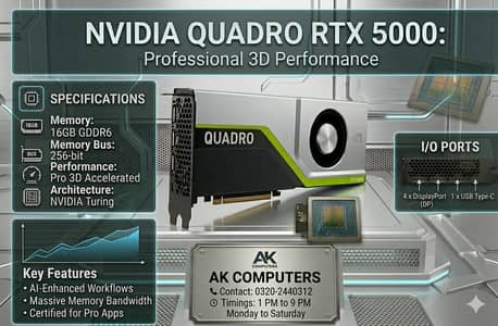 nvidia Quadro P1000 P2000 P4000 P5000 K2000 k2200 k600 m4000 K600 p620