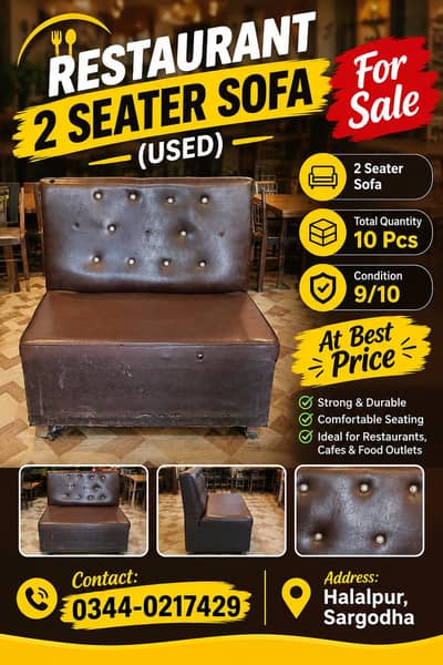 Restaurant 2 Seater Sofa