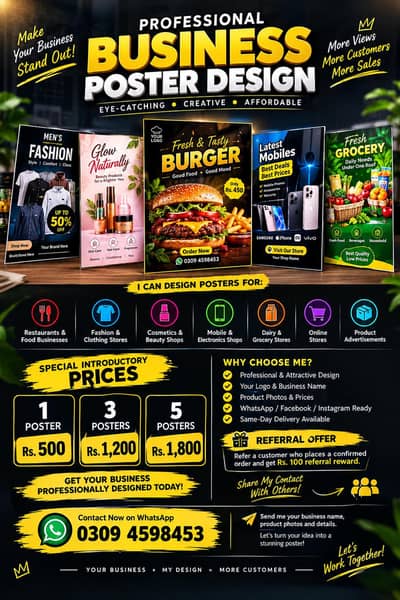 Online business poster maker