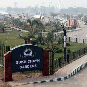 10 Marla Plot For Sale in E Block, Sukh Chayn Gardens, Lahore