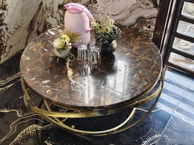 Luxury Round Marble  Coffee Table