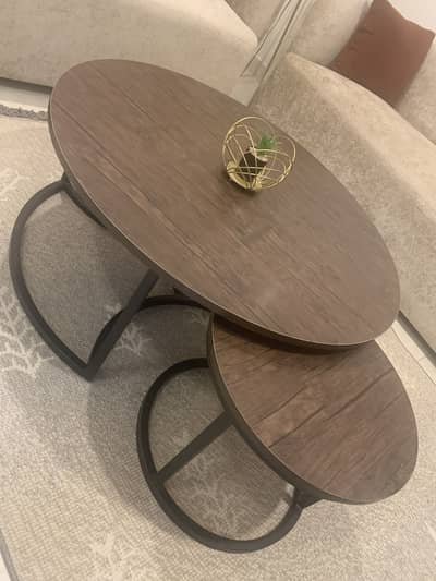 Centre tables pair of 2