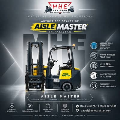 Aisle Master Articulated Very Narrow Aisle Forklift - MHE Pakistan