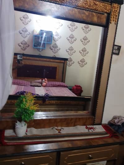 Bed and dressing table used condition wooden made