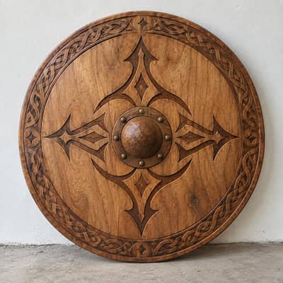 Wood & Plywood Wall Decoration Shields | Handmade Home Decor