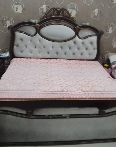 Wooden king size bed