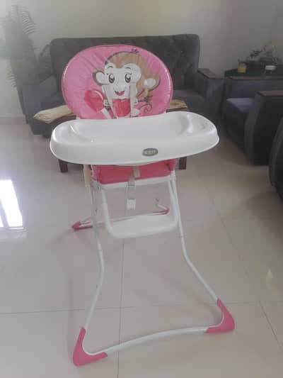 BABY HIGH CHAIR MONKEY PINK HC-2289
