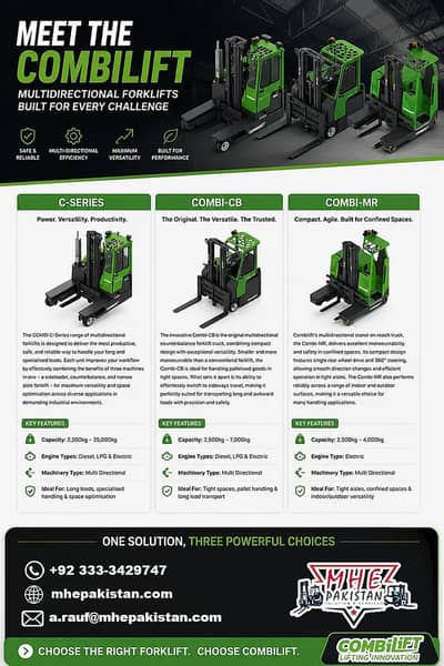 Combilift Multidirectional Forklift Pakistan | Heavy Duty Lifter