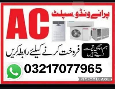 we purchase used new ac window ac split ac DC inverter ac cabnt ac