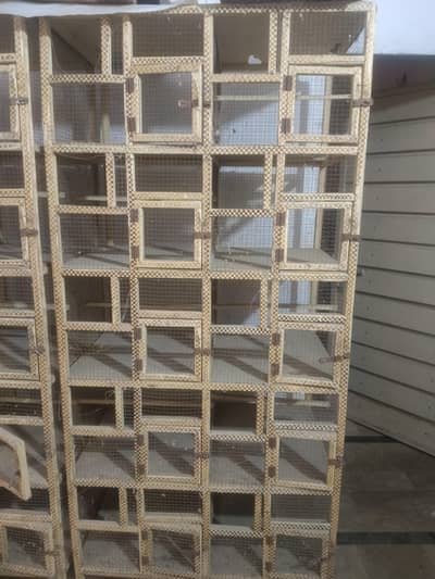 wooden cages