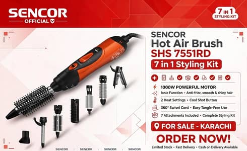 SENCOR HOT AIR BRUSH (7 in 1)