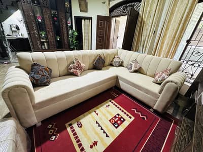 L shaped new sofa