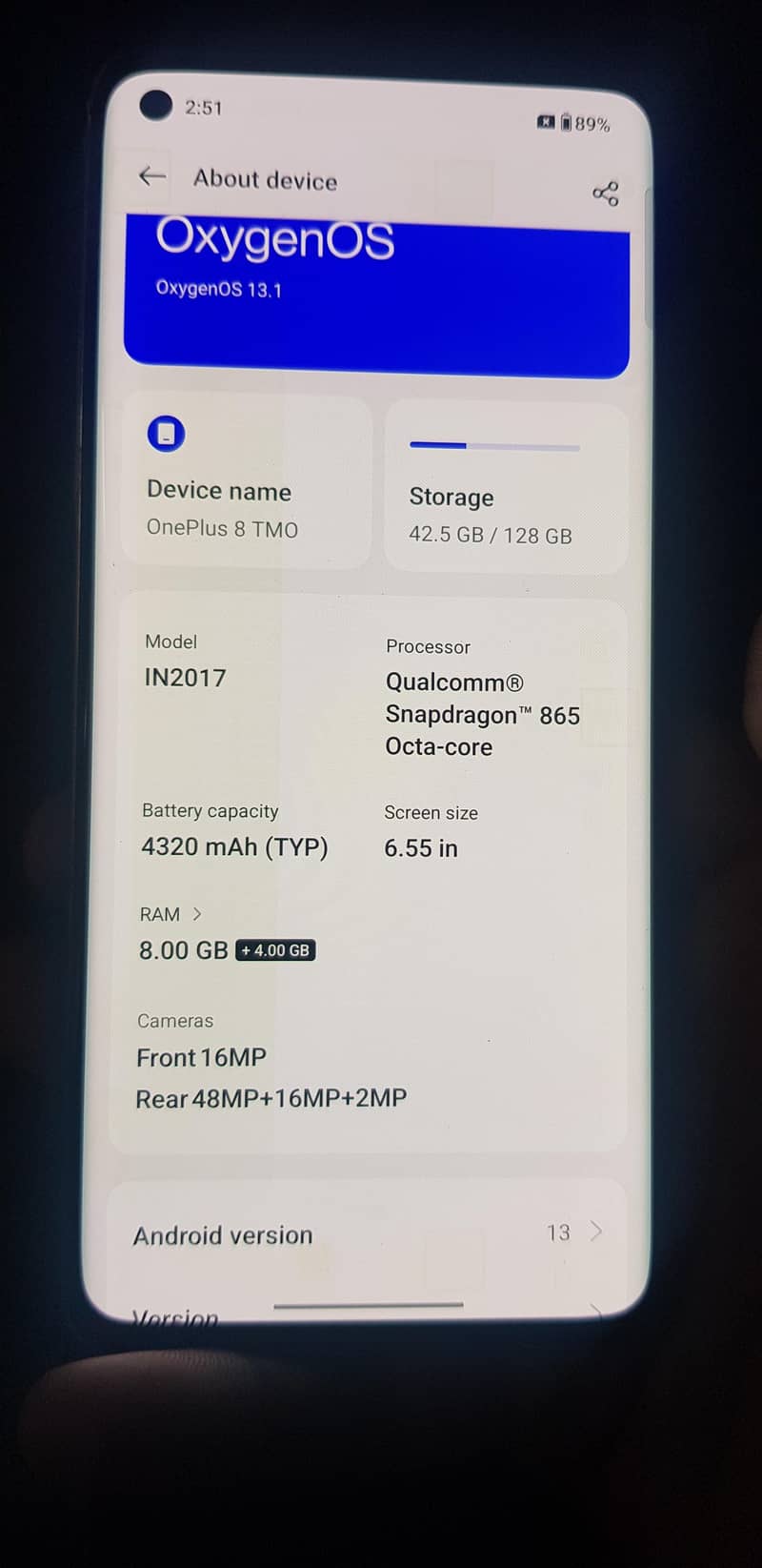 One Plus 8 6