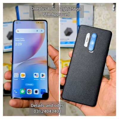 One Plus 8 Pro 12gb 256gb PTA Approver best gaming and camera device
