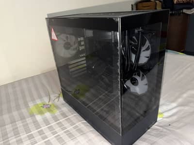 Brand new cassing with rgb fans and 750w supply and liquid cooler