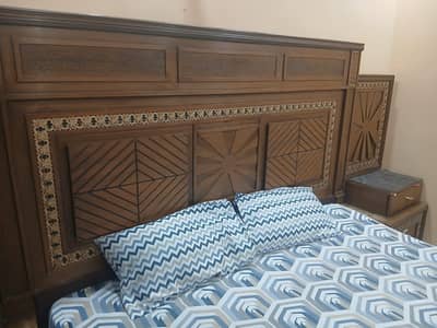 King Size Wooden Bed Set