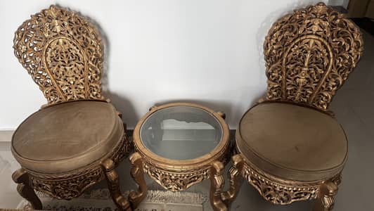 Antique Hand Crafted Chair Set—Fresh Polish and Poshish