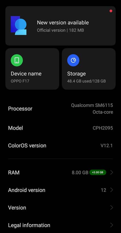 OPPO f17