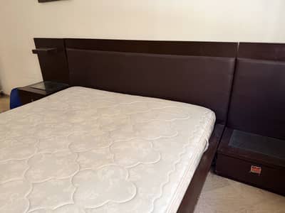 King Bed and Spring Mattress for sale