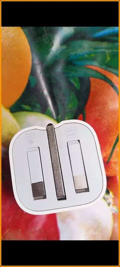 Original iPhone 40W USB-C Power Adapter UK 3-Pin Fast Charger