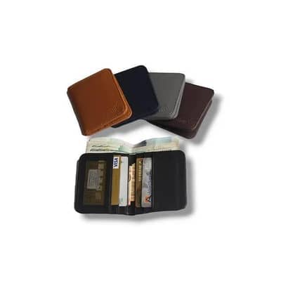 Premium Leather Wallet For Men - Black Color - Cash On Delivery