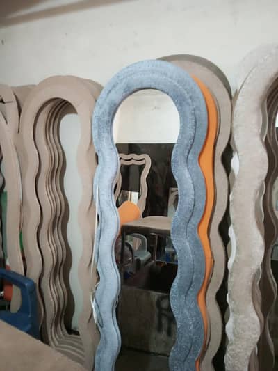 Luxury Wavy LED Full-Length Mirror | Modern Floor Mirror