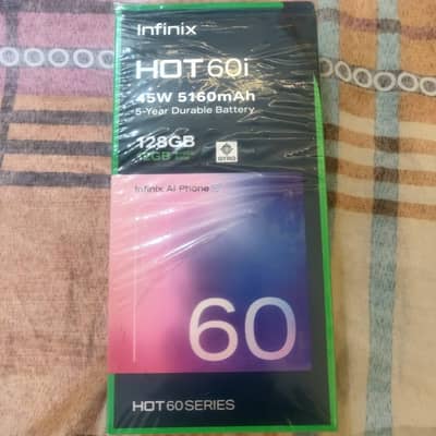 Infinix Hot 60i Brand new kal liya hai 03000401312 call