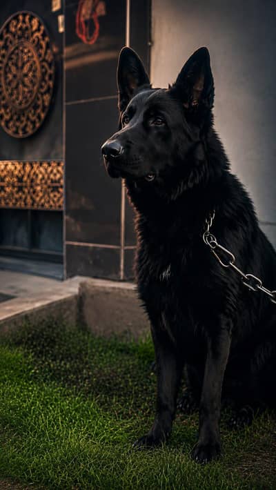 Premim lonG stock hair kinG size German shepherd