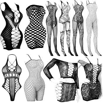 women fishnet lingerie dress, stocking for naughty ladies, wedding